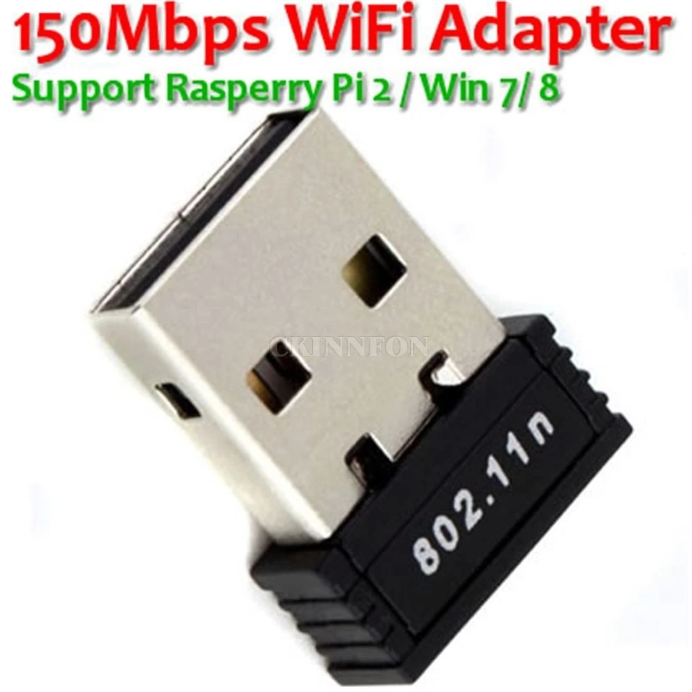 

500 шт./лот 802.11n/g/b 150 Мбит/с мини-ПК/STB/ноутбук Антенна USB адаптер Беспроводная сеть LAN Wi-Fi