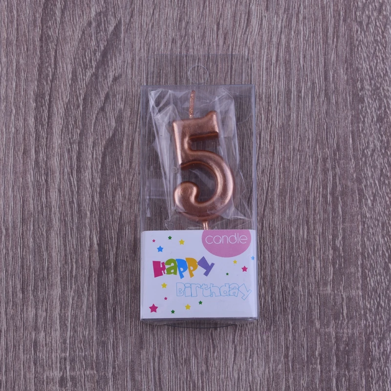 1 piece rose gold 5 24 шт. вечерние топперы для кексов с изображением единорога из мультфильма «День рождения» для вечеринки в честь рождения ребенка, декор для детской вечеринки, детские товары для украшения торта - Цвет: 1 piece rose gold 5