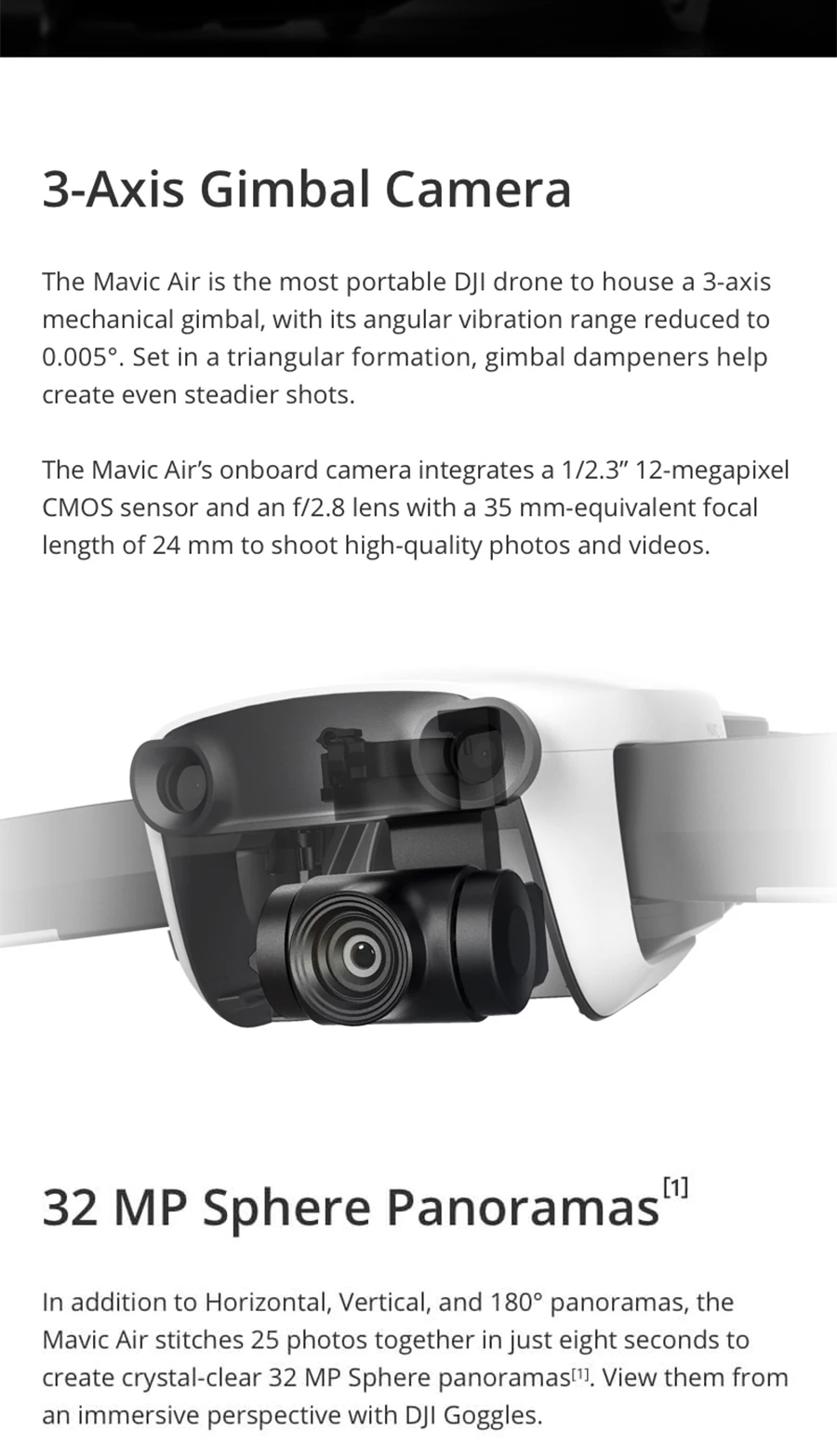 Взлетно-посадочная площадка для DJI Mavic Air/Mavic Air Fly больше комбо Дрон с разрешением 4K 100 Мбит/с видео 3-осевому гидростабилизатору Камера 4 км удаленного Управление с временем полета 21 мин