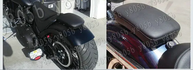 Universal Flame Leather Rear Fender Seat Pad 8 Suction Cup For Shadow Steed Magna Vulcan Classic VN Boulevard C50 VStar 400 650 |