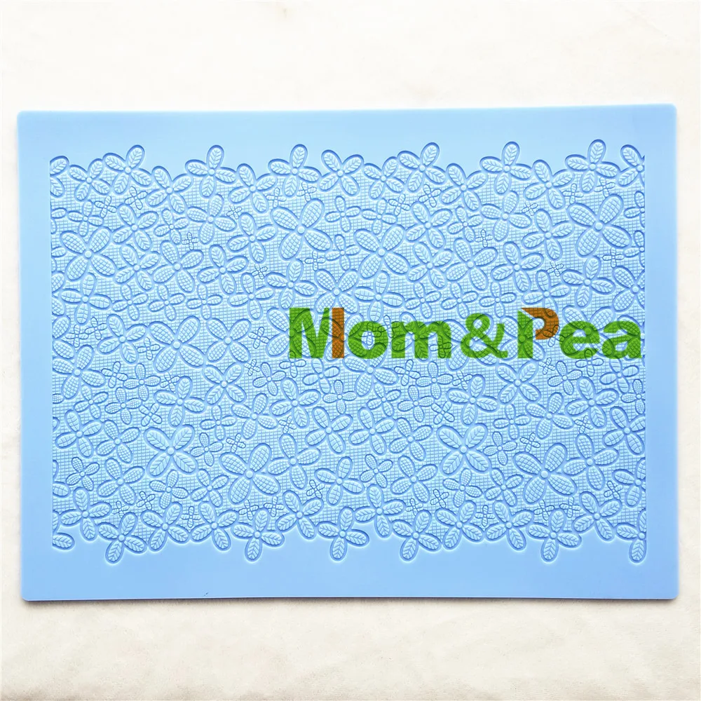 Mom & Pea GX203 Бесплатная доставка Цветы Кружева Pad украшение торта помадка торт 3D