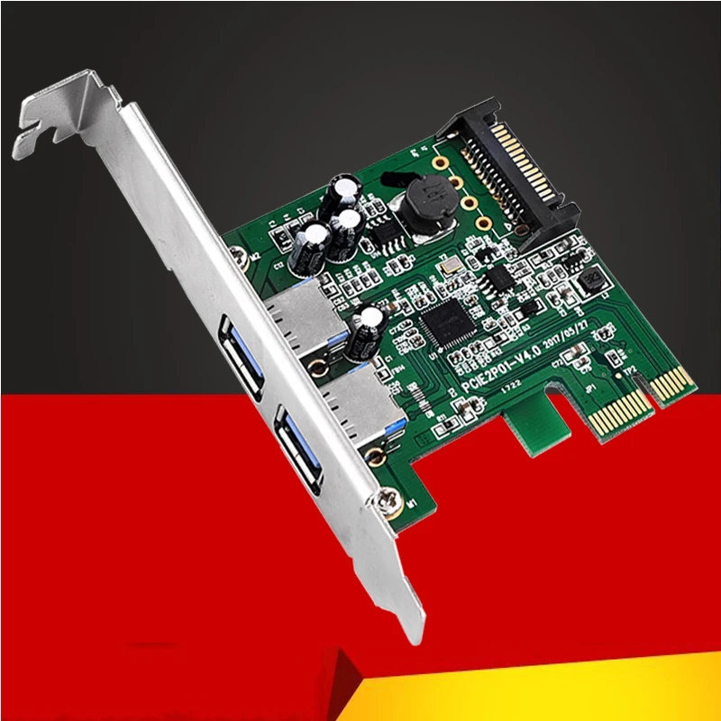

Суперскоростная плата PCI Express с 2 портами USB 3,0, 5 Гбит/с, 15-контактный разъем питания SATA, двойной порт USB 3.0 PCI-E, карты контроллера хоста