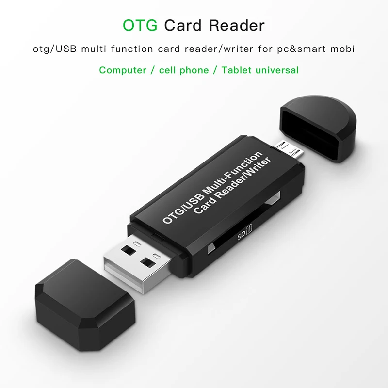 USB 2 0 OTG Micro SD / SDXC TF 3 в 1 Кардридер высокоскоростной Универсальный TF/SD для Android