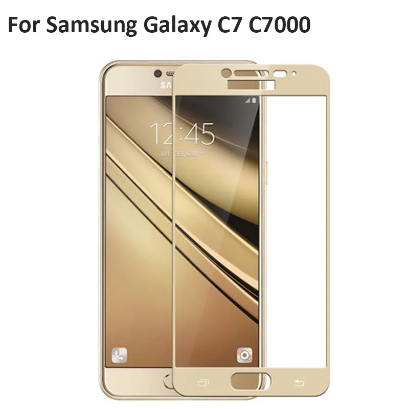 2 шт. черная ультратонкая Защитная пленка для экрана закаленное стекло Samsung Galaxy C5 C