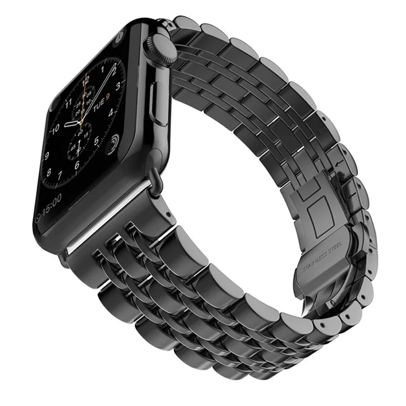 Ремешок для часов из нержавеющей стали ремешок IWatch Apple Watch 38 мм 42 металлический с
