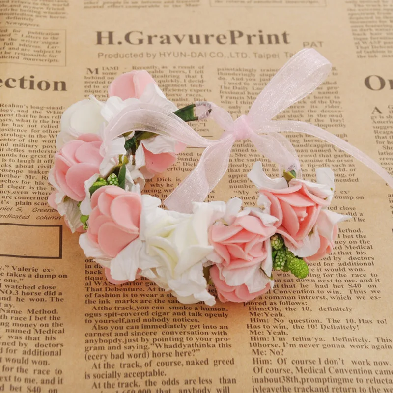 Девичник невесты To Be Baby Shower вечерние венок из пенопласта с розами Гавайские