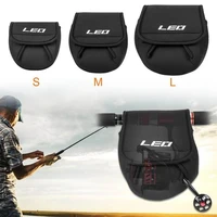 1pc portable sbr spinning fishing reel protective bag case cover holder pouch