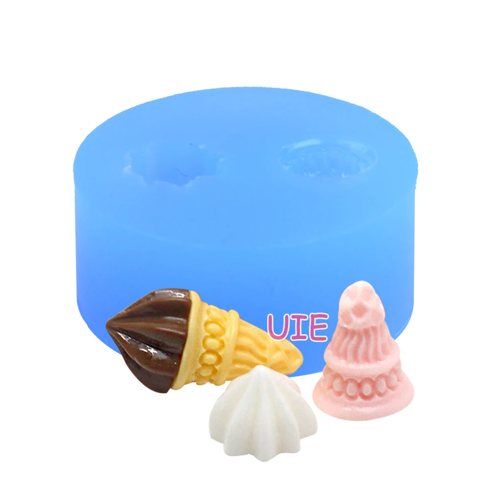 XYL061U один набор 1 шт форма Icecream Гибкая силиконовая Icrecream конус и крем|silicone mould|flexible