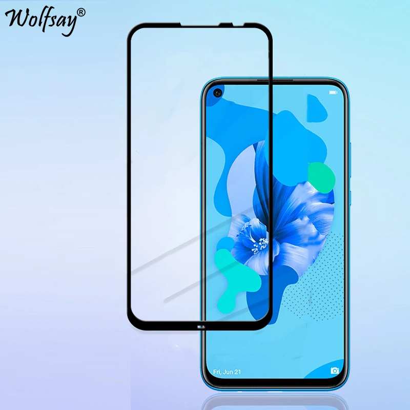 

Full Cover Tempered Glass For Huawei P20 Lite 2019 Screen Protector Whole Glue Safety Glass For Huawei P20 Lite 2019 Phone Glass