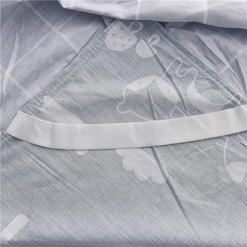 Cute Blue +White Cartoon Tree Pattern Bed Skirt Cotton Breathable Multi-Color Covering Painting 3pcs Bedding Sets Pillowcase |