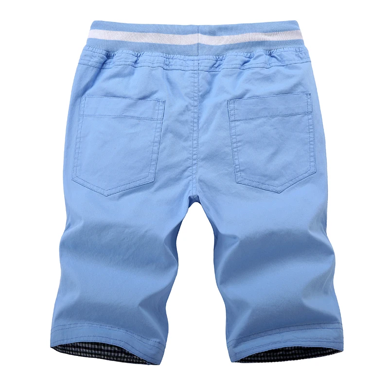 Летние повседневные шорты мужские хлопковые короткие брюки в клетку с подолом