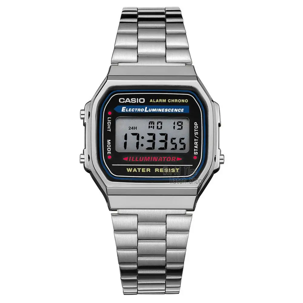 A168WA1W-1 Casio часы золотые часы мужчины лучший бренд класса люкс LED цифровые водонепроницаемые кварцевые мужские часы спортивные военные наручные часы relogio masculino reloj hombre erkek kol saati montre homme zegarek meski - Цвет: A168WA1W-1