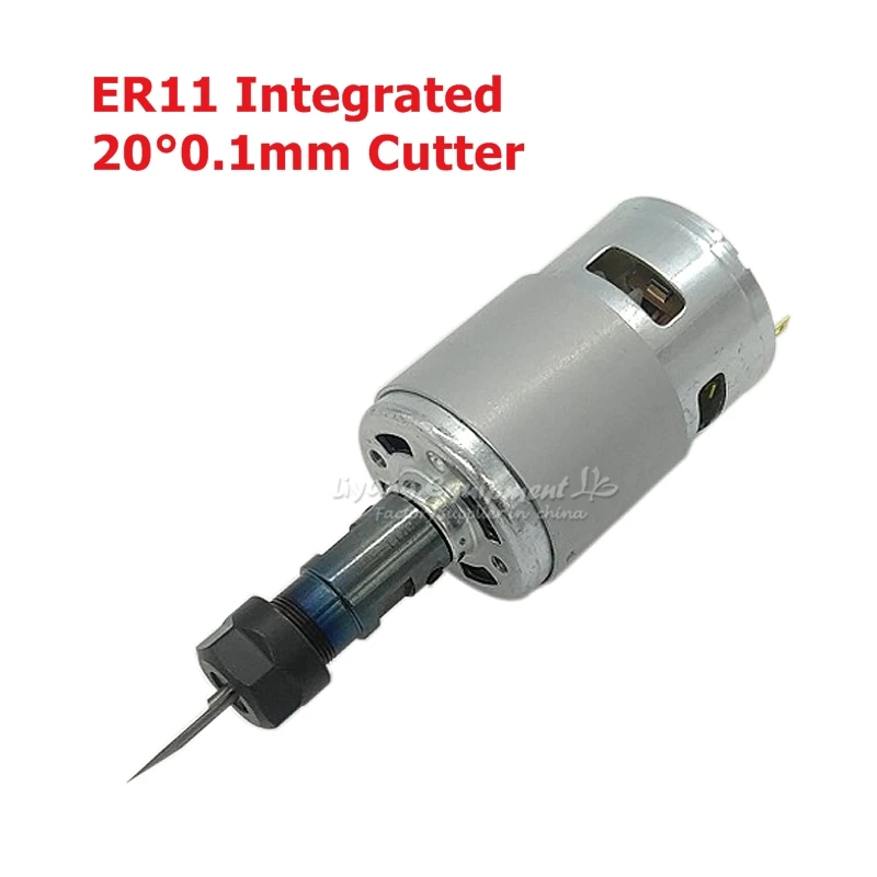 

775 DC Motor 10000rpm 1610/ 2417/ 3018 CNC DIY Engraving Machine 120W Spindle with ER11 Extension Rod for Engraver Milling Tools