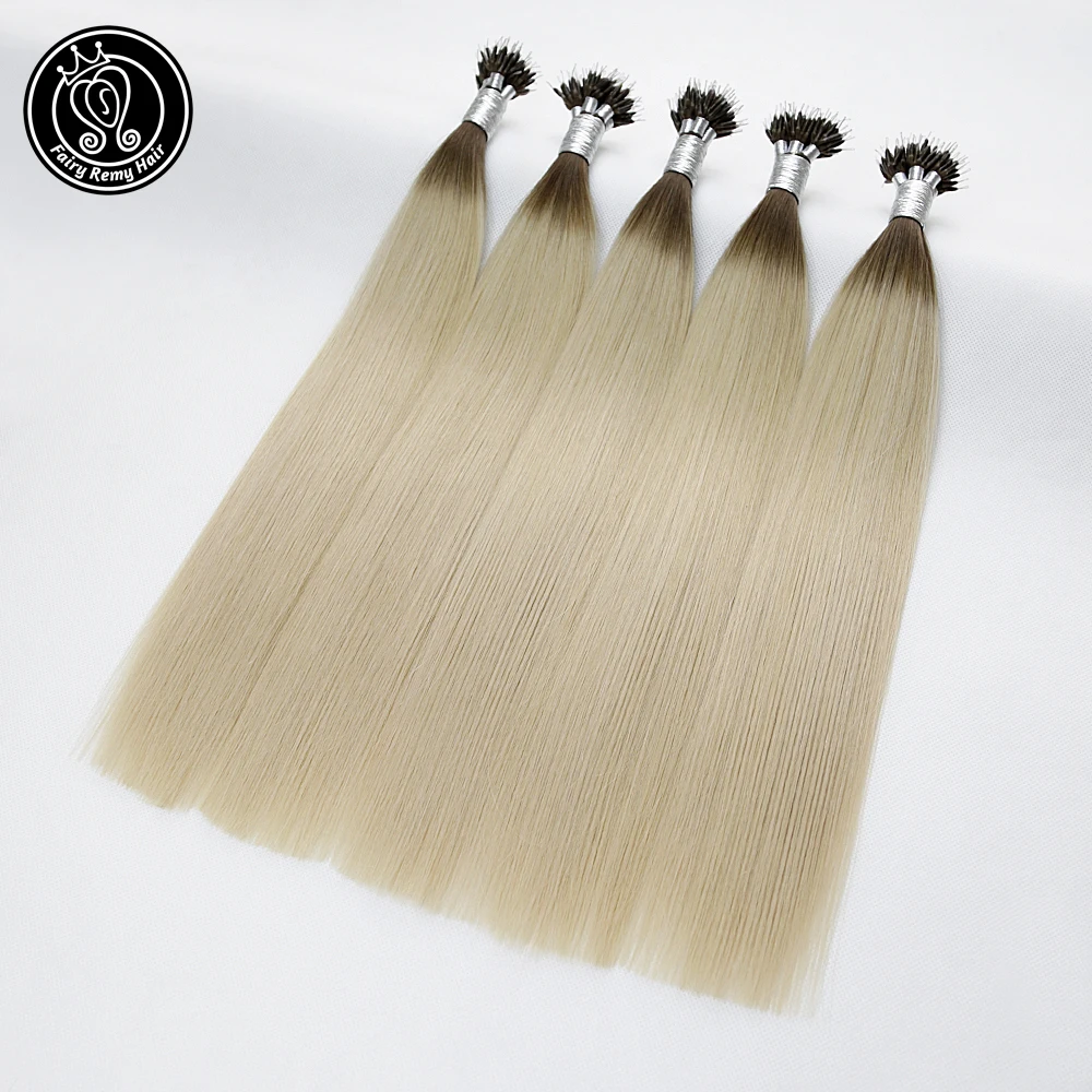 Волосы феи remy Предварительно скрепленные микро звено человеческие волосы для