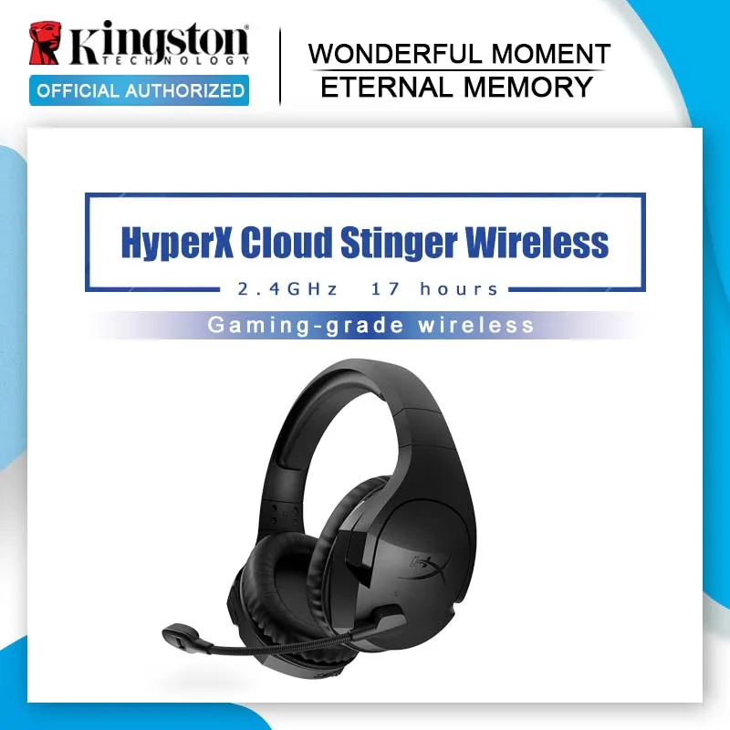 Беспроводная игровая гарнитура Kingston HyperX Cloud Stinger с микрофоном|Наушники и