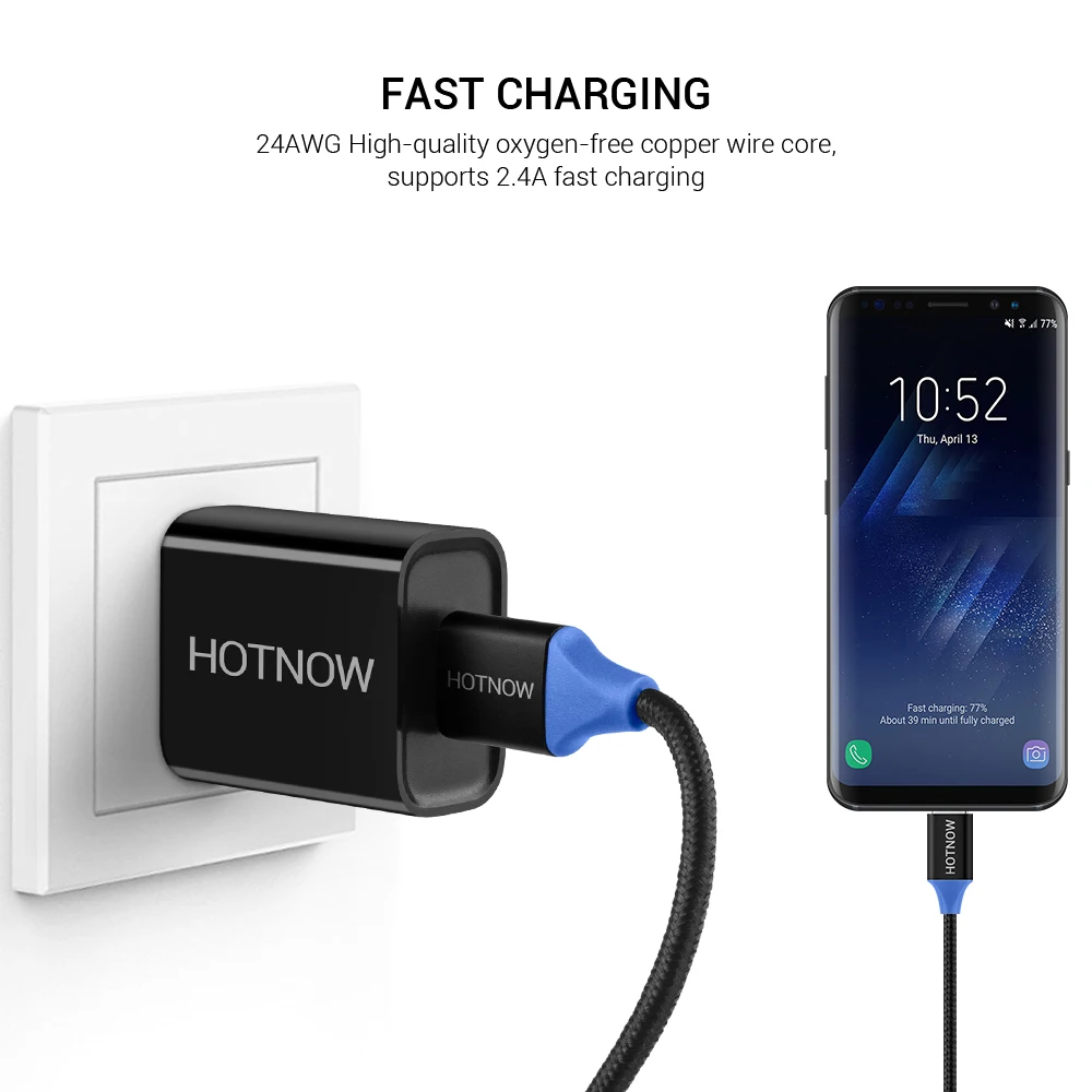 Кабель USB Type C HOTNOW c 3 1 кабель для передачи данных Samsung Galaxy S9 быстрой зарядки Xiaomi Mi6