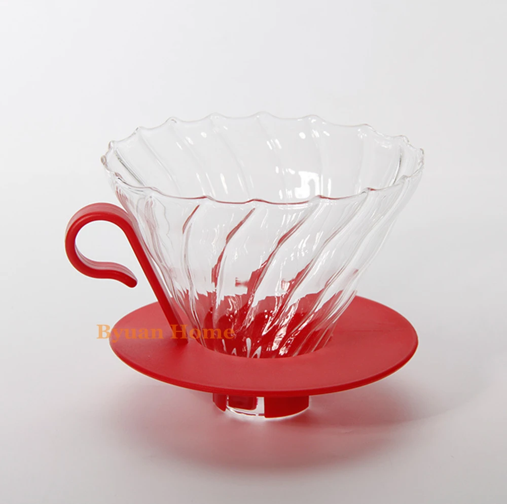 V-образный стеклянный фильтр капельницы для кофе кофейник ручная капельная