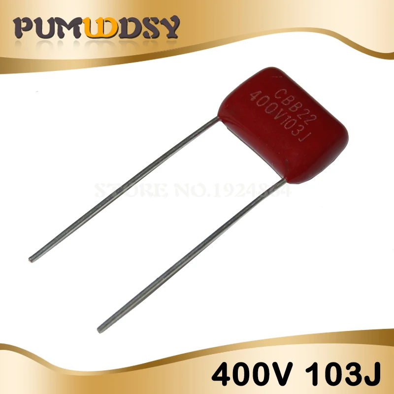 

10PCS 400V103J 0.01UF 10NF 103 400V Pitch 10MM CBB Polypropylene film capacitor