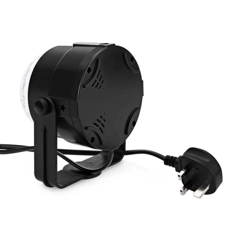 Портативный Мини светодиодный этап лампы вращающийся прозрачный шар RGB свет