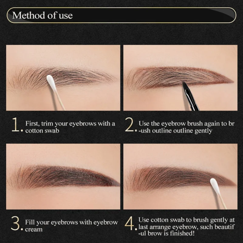 3 Colors Professional Eyebrow Enhancer Air Cushion Henna Cream Tint Makeup Natural Waterproof Eye Brow Gel With Brush | Красота и