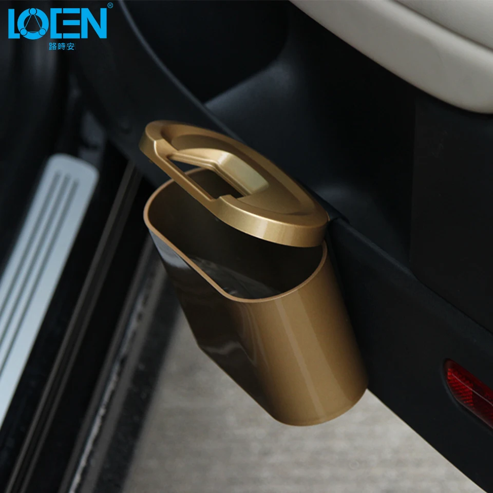 

Мини-ведро для хранения мусора LOEN, подвесной контейнер для мусора для машины, дома, офиса, деликатный автомобильный контейнер для мусора, че...