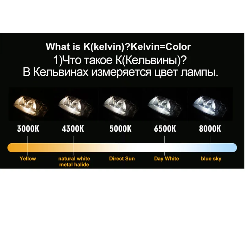 Factek светодиодный H4 H7 фар автомобиля лампы 3000 K 4300 6500 8000 12 V 8000LM H1 H11 HB3 9006 HB4 9005 72 Вт COB