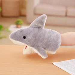 Shark Плюшевые марионетки крокодил, акула игрушка-лягушка рот подвижный детский сад домашний интерактивный дети взрослые мягкие бутафорские кукольные - Цвет: Shark