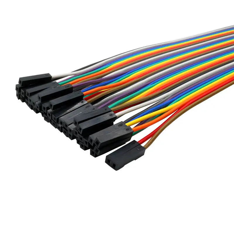 Glyino 40Pin 20 см 2 54 мм ряд Мама гнездо (F F) Dupont макетная плата перемычка для Arduino|wire cable