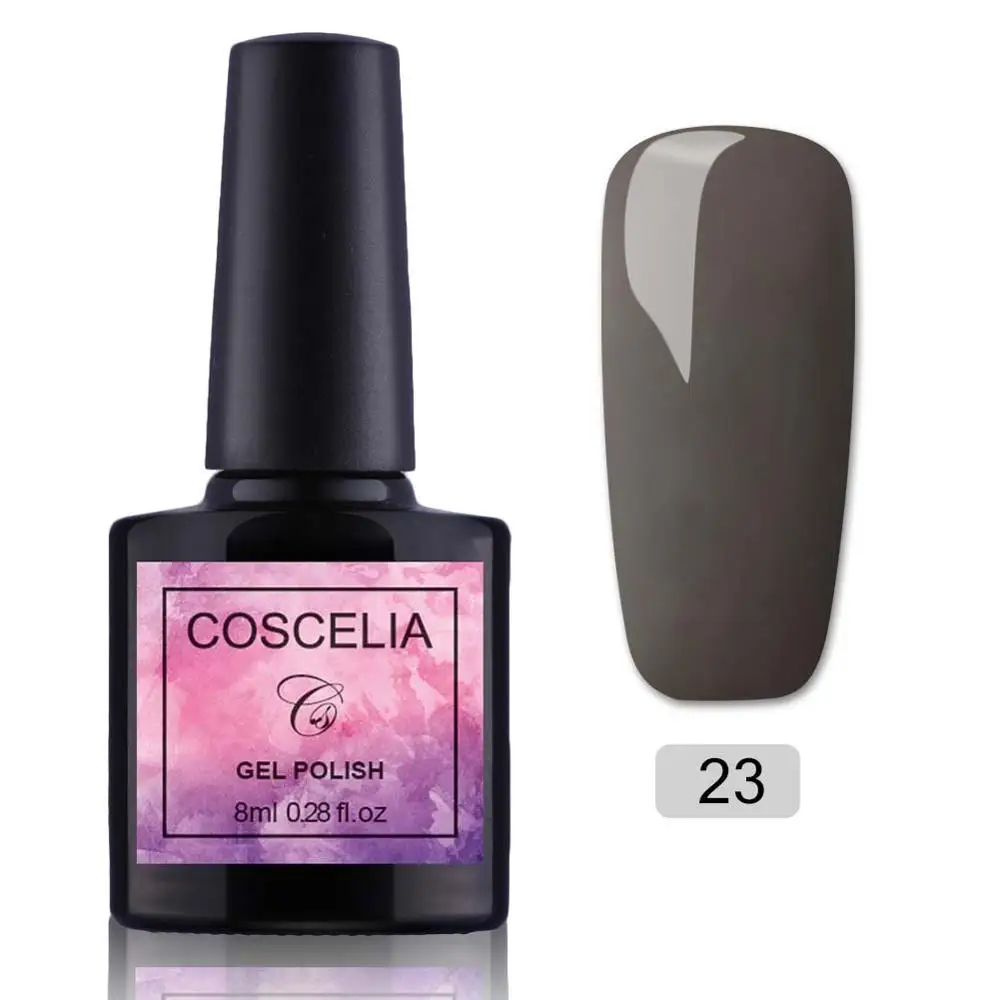 NO.23 COSCELIA 8ML40 цветов УФ гель лак для ногтей маникюрные инструменты для дизайна ногтей долговечный впитывающий гель для ногтей - Цвет: NO.23