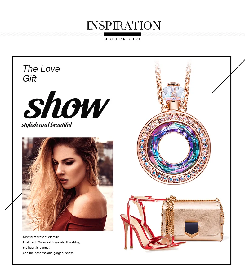 CDE украшенное кристаллами Swarovski Ожерелье Подвеска флакон духов ожерелье женское изысканное ювелирное изделие подарок на день матери