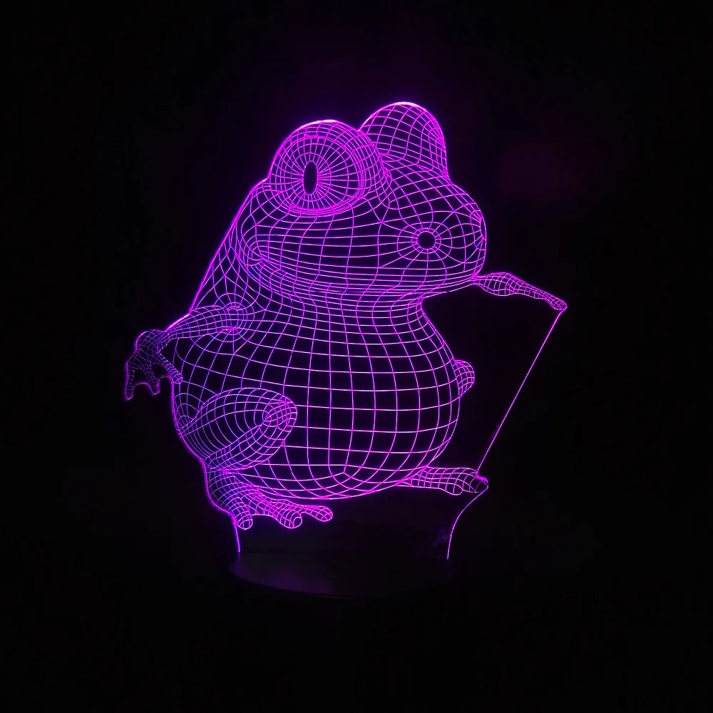 Светодиодная 3d лампа Оптическая иллюзия ночник с изображением мультяшной