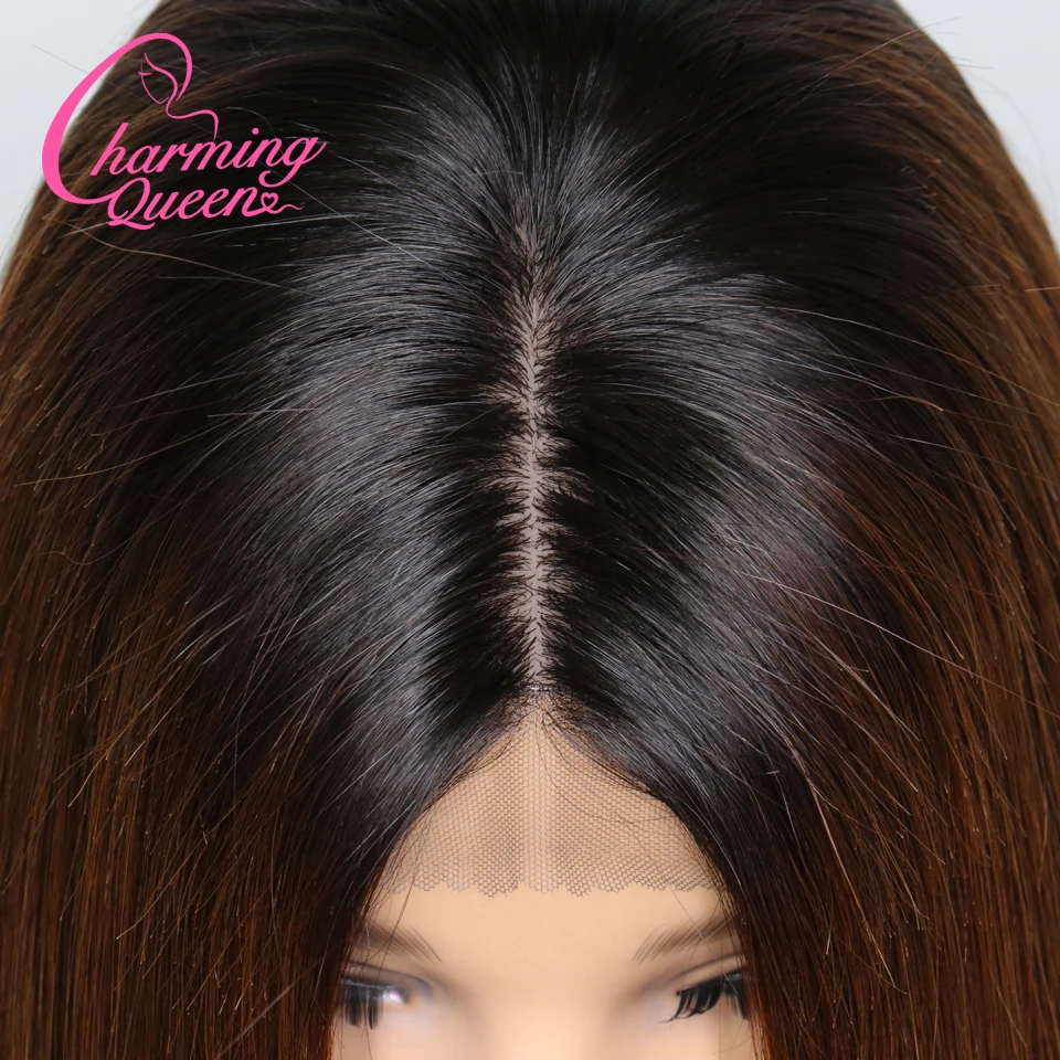 Бразильские волосы remy 4*4 шелковая основа Кружева Закрытие человеческих волос парики для черных женщин 150% Омбре прямые короткие парики с детскими волосами