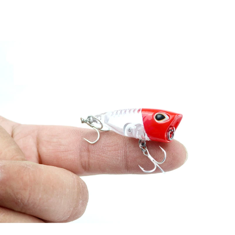 SEAPESCA рыболовная приманка мини Поппер с 3d глазами Crankbait 35 мм 3 г рыболовные