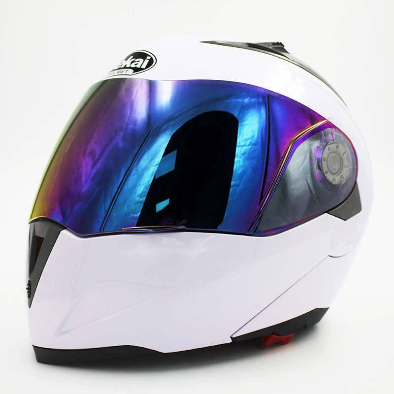 JIEKAI мотоциклетный шлем с откидной крышкой летние шлемы разноцветными линзами и