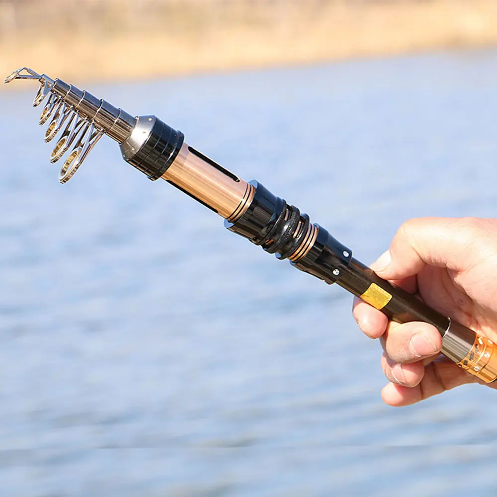 Мини удочка 99% карбоновая портативная телескопическая эксклюзивная для морской