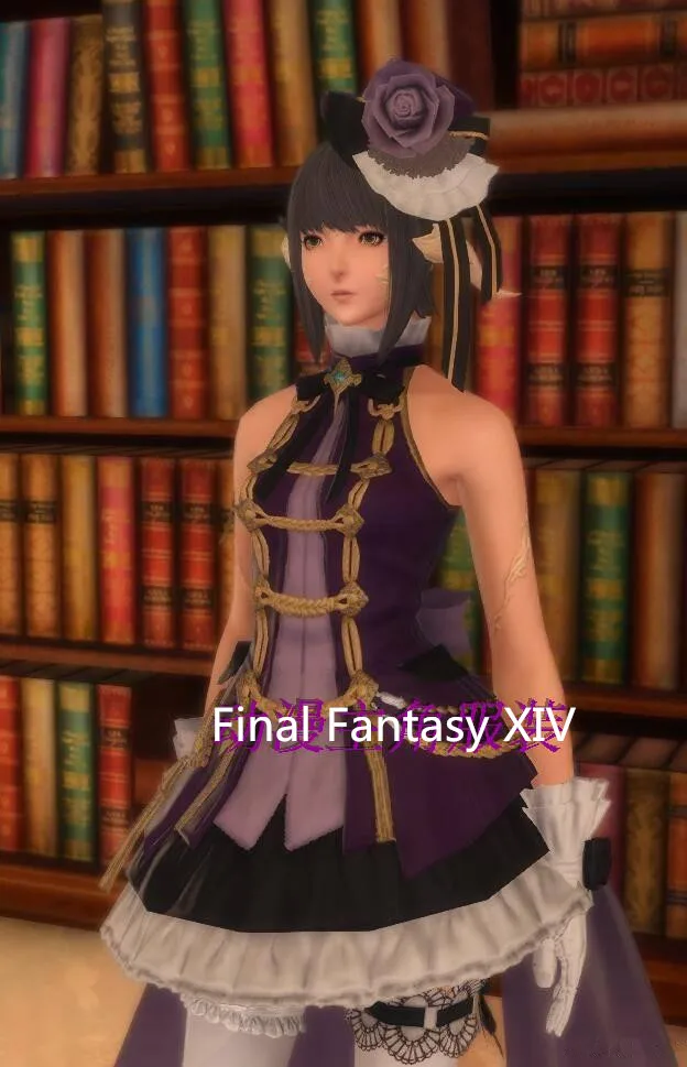 [Настройка] Аниме! Final Fantasy XIV FF14 супер звезда хинаматсури идол платье фиолетовая