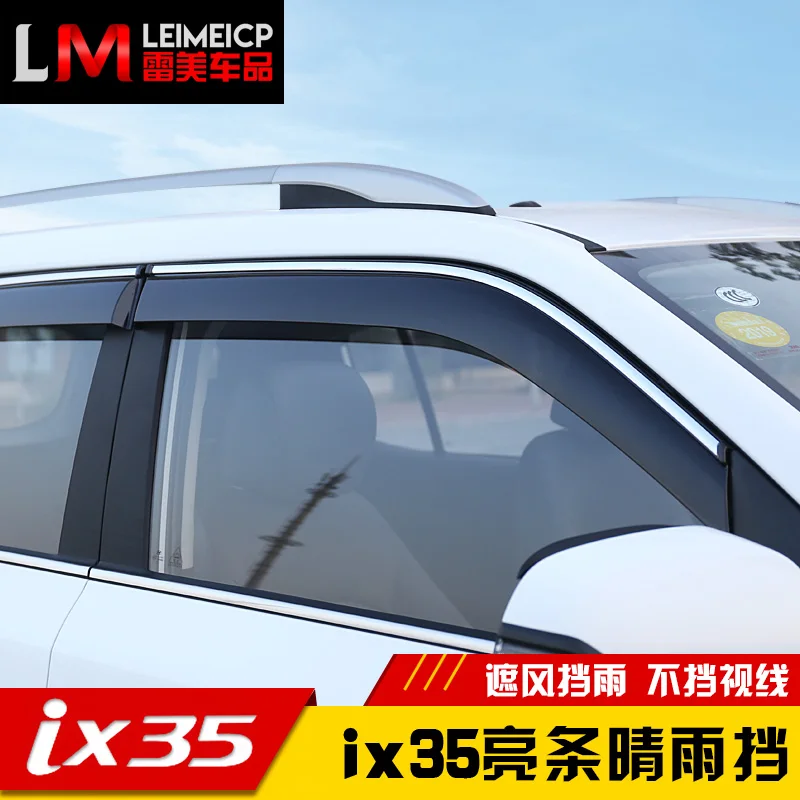 

Window rain eyebrows rain cover exterior rain visor window rain cover For Hyundai ix35 2018 Car-covers Car-styling