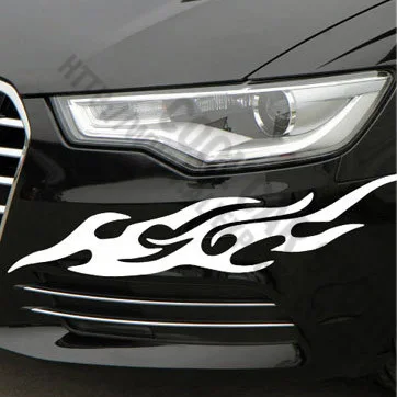 1 пара настраиваемые огонь наклейки для автомобиля Стайлинг Ford Focus Cruze Рио Skoda Octavia