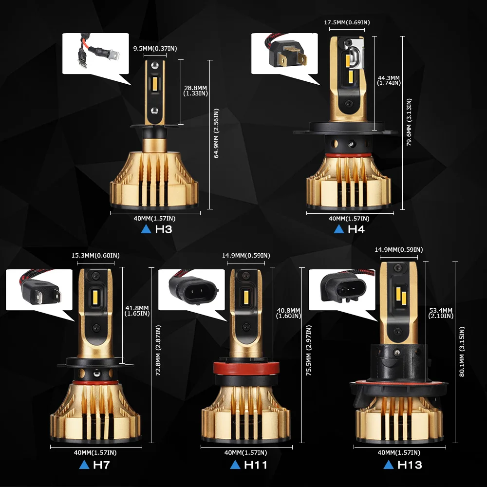 NOVSIGHT 3000K H4 светодиодный H7 H11 H8 HB4 H1 H3 HB3 H13 HB5 автомобильные лампы для фар машины 72W фары для 12000LM стайлинга автомобилей Светодиодный помощи при парковке