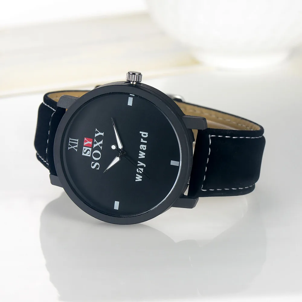 Мужские кварцевые часы SOXY люксовый бренд модные наручные продажа предметов с