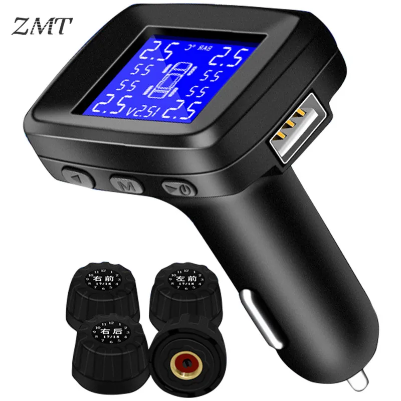 Внешний монитор давления в шинах беспроводной TPMS Обнаружение шин с USB