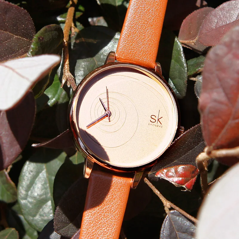 Shengke Creative Women Watches Fashion Leather Wrist Watch Montre Femme 2018 SK Luxury Female Quartz Reloj Mujer #K0039 | Наручные часы