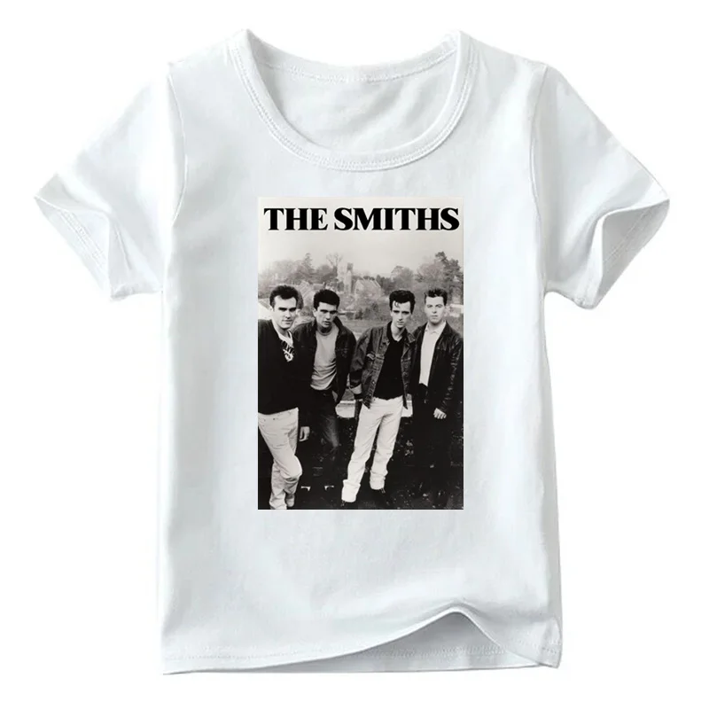 Детская футболка с принтом британской рок группы Smiths летние топы короткими