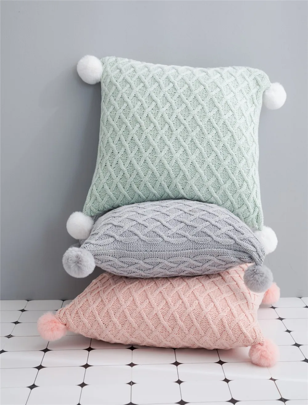 Бесплатная доставка Прямая поставка Подарочная вязаная наволочка с