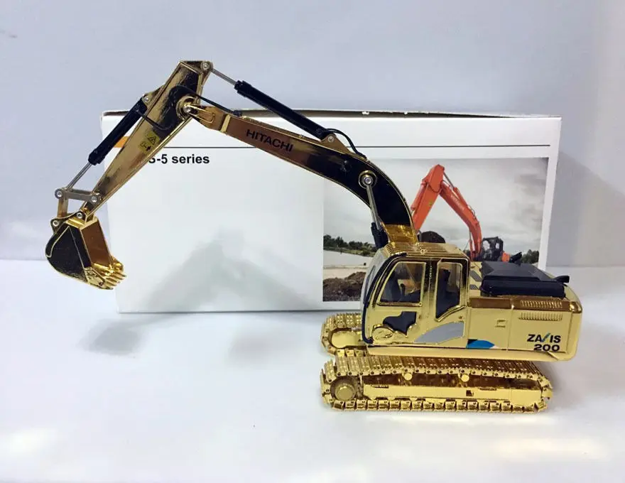 

Rare!!! Hitachi ZAXIS200 5 Series Hydraulic Excavator 1/40 Scale DieCast Model GOLD