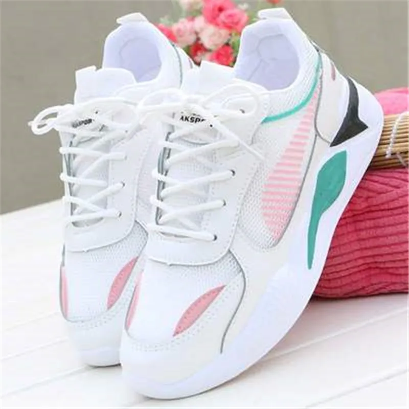 RASMEUP Досуг светильник Кроссовки Женская обувь сезон: весна–лето светильник вес проветрить эластичная носимая женская обувь; женские кроссовки