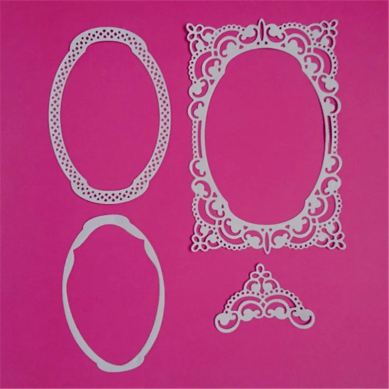 Metal Cutting Dies 4Pcs Rectangular frame Stencils for DIY Scrapbooking/photo album Decorative Embossing Paper Cards | Дом и сад