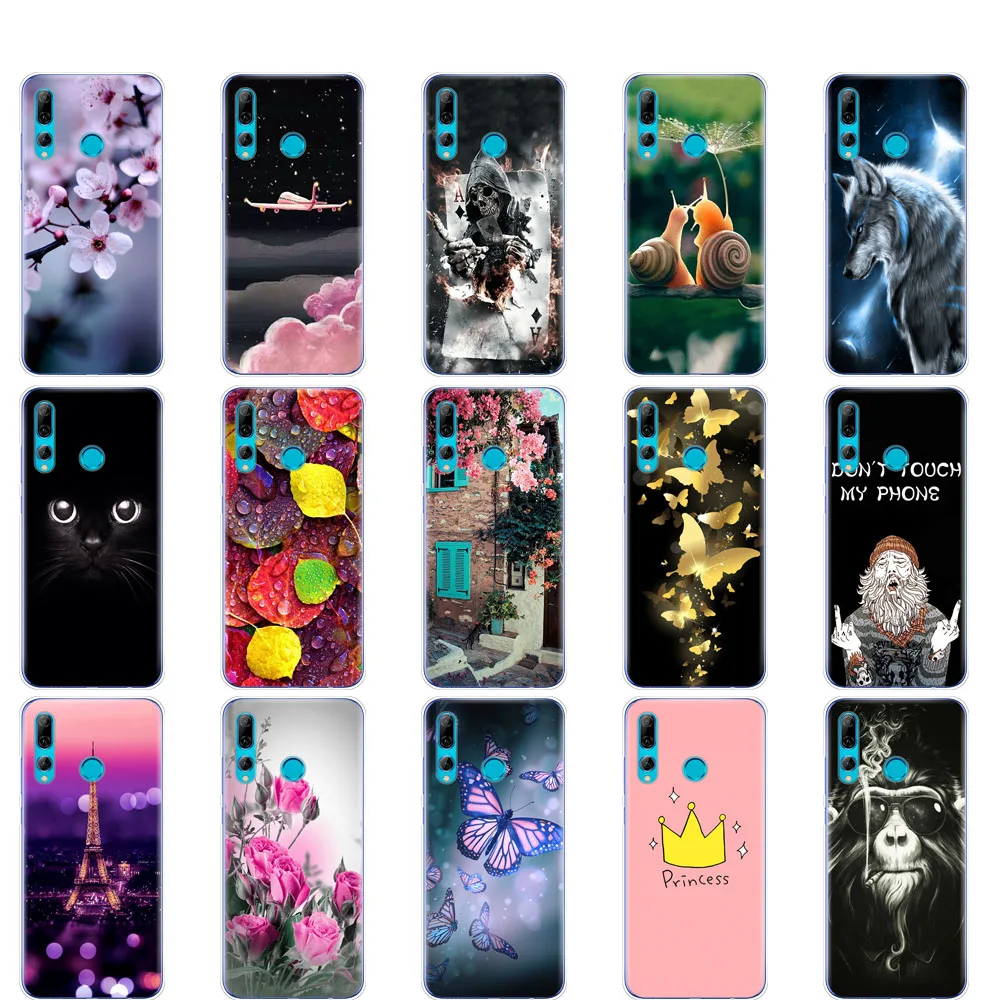 Чехлы для Huawei P Smart 2019 силиконовая Мягкая задняя крышка из ТПУ телефона plus чехол