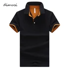Мужская хлопковая футболка dimsi, летняя повседневная футболка-поло с коротким рукавом, YA764