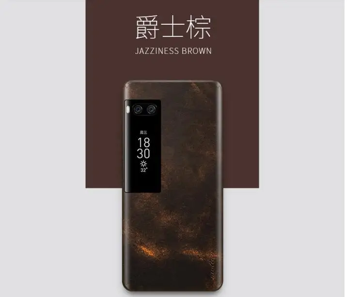 color as photo Meizu pro 7 чехол из натуральной кожи. Ручная работа 360 полностью обернутая кожаная задняя крышка для meizu pro 7 plus с бесплатной доставкой - Цвет: color as photo